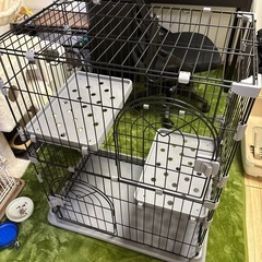 猫用　2段ケージ　