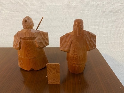 一位一刀彫高砂人形 (ay) 入間市のインテリア雑貨/小物《置物