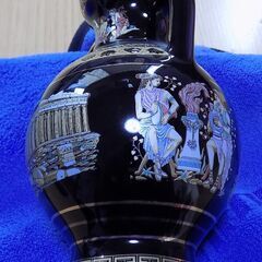 HAND MADE IN GREECE  ２４Ｋ ギリシャ製  陶器の画像