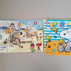 SNOOPY　無料　パズル&ハンカチ