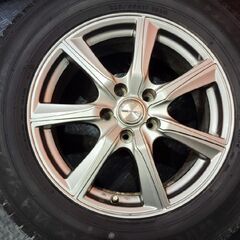 【DUNLOP WM03 225/65R17】スタッドレス【PRD 17インチ 7J5HPCD114.3+38】21年製 バリ溝 ハリアー RAV4 エクストレイル等　(KTN355)の画像