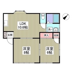 🌈🌈敷金＆礼金ゼロ🎁角部屋🌈『メゾンメヌエット  1-D』…