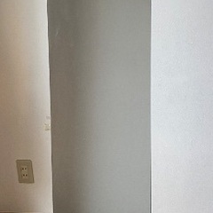 立て掛け式全身鏡　白