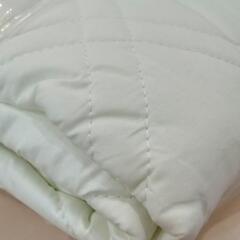 ★ 新品❗ベッドパッド ＋ボックスシーツ  2点セット  シングルサイズ  (4箇所ゴム付き)  北九州店舗店頭販売のみの画像