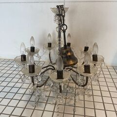【引取日時限定】　無料　差し上げます　ダイニング照明　シャンデリア①