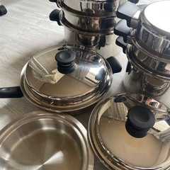 鍋、フライパン、料理器具セット