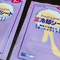 【新品未使用】足冷却シート　2枚入り×10セット　エステー化学　ハーブの香り　男性にも◎の画像