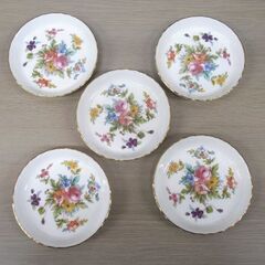 ミントン マーロウ×5枚 ハドンホール×2枚 小皿 ミニプレート 直径9㎝ 合計7枚セット USED MINTON MARLOW HADDON HALL 苫小牧西店の画像