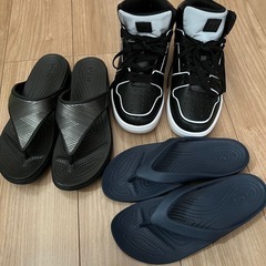 クロックスサンダル➕DCハイカット靴