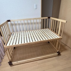 [新品、未使用]farska ファルスカベッドサイドベッド03 ナチュラルの画像