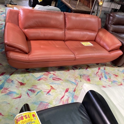 ワイド2Pソファ 本革