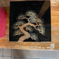 会津塗り　三段重　貴重の画像