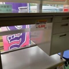 ID:136631　事務机・片袖　※カギなし