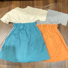 【110•120】ワンピース　2点セット　姉妹コーデの画像