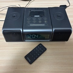 iHome iPodドッグ付きスピーカー、ラジオ、時計
