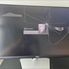 パソコンモニター　27インチ　DELL S2722QC 液晶割れの画像