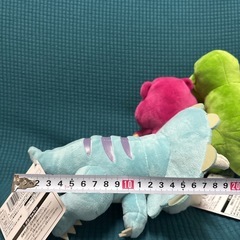 タグ付き トイ.ストーリーひっかけぬいぐるみ3点の画像