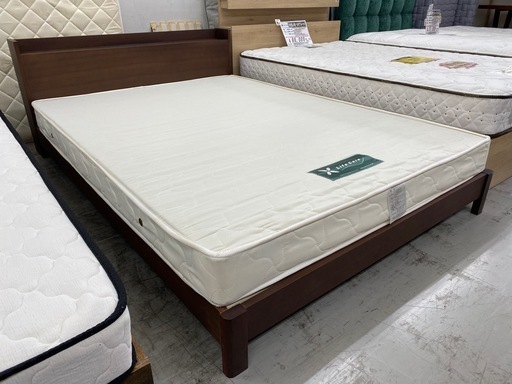 【愛品館 江戸川店 】 シンプルフレーム ダブルベッド Life care（ライフケア）