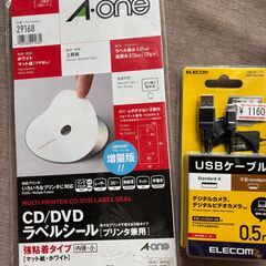 未使用未開封・USBケーブル(デジカメ・ビデオカメラ対応）・CD...