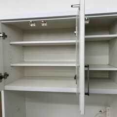 ★ジモティ割あり★TJ11566 NITORI レンジボード 白 H180×D40×W88.4 クリーニング済み の画像