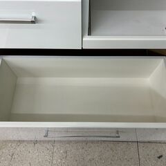 ★ジモティ割あり★TJ11566 NITORI レンジボード 白 H180×D40×W88.4 クリーニング済み の画像