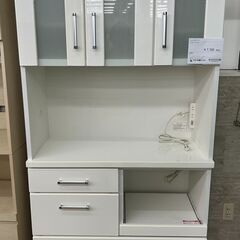 ★ジモティ割あり★TJ11566 NITORI レンジボード 白 H180×D40×W88.4 クリーニング済み の画像