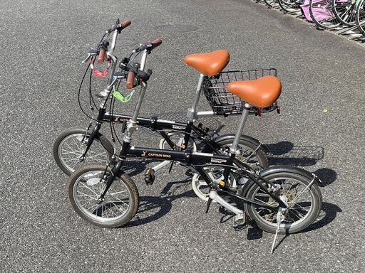 【楽ギフ_包装】 2台まとめて】キャプテンスタッグ 折りたたみ自転車 6 16インチ 自転車本体