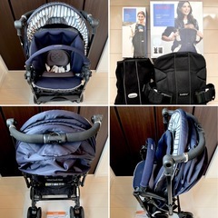5点セット　ベビービョルン &　combi コンビ ベビーカー メチャカルハンディオート4キャス compactの画像