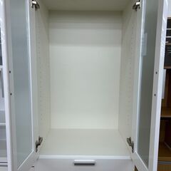 ★ジモティ割あり★TJ11567  食器棚 白 H180×D40×W88.4 クリーニング済み の画像