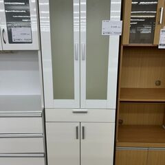 ★ジモティ割あり★TJ11567  食器棚 白 H180×D40×W88.4 クリーニング済み の画像