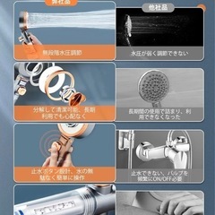 シャワーヘッド マイクロナノバブル 節水 塩素除去 の画像