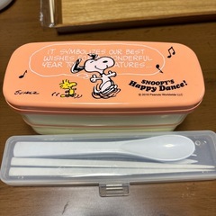 スヌーピお弁当&カトラリーセットの画像