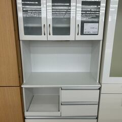 ★ジモティ割あり★TJ11568  レンジボード 白 H183×D45×W89.3 クリーニング済み の画像