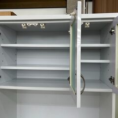 ★ジモティ割あり★TJ11568  レンジボード 白 H183×D45×W89.3 クリーニング済み の画像