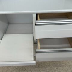 ★ジモティ割あり★TJ11568  レンジボード 白 H183×D45×W89.3 クリーニング済み の画像