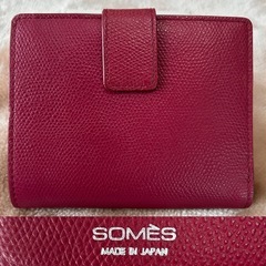 日本製SOMES SADDLEソメスサドルレザー二つ折り財布ウォ...