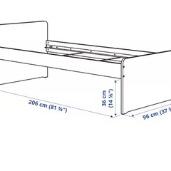 IKEA シングルベッド フレームの画像