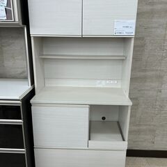 ★ジモティ割あり★TJ11569 IRISOHYAMA レンジボード 白 H175.5×D41×W79.5 クリーニング済み の画像