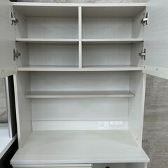 ★ジモティ割あり★TJ11569 IRISOHYAMA レンジボード 白 H175.5×D41×W79.5 クリーニング済み の画像