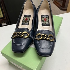 A2505-184 MIHAMA レザーローヒール レディース ...