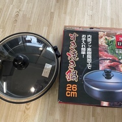 カセットコンロ  すき焼き鍋 のセットの画像