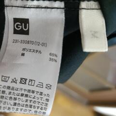 ★ GU スクエアネック バックリボン ティアードワンピース М ★の画像