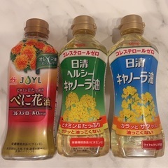 味の素 べに花油 350g 日清 ヘルシー キャノーラ油 350g 日清 キャノーラ油 350gの画像