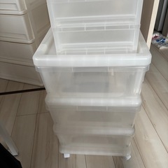 【カラーボックスセット（小型2段＋中型3段）】※使用感あり