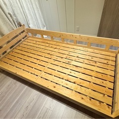 国産ひのき二段ベッドの画像