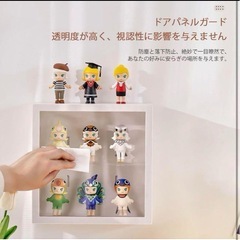 フィギュアケース　ディスプレイケース壁掛け　ピンク キャビネット 保管庫 の画像