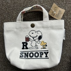 新品未使用SNOOPYミニバッグ付きエコバッグの画像