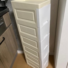 ［新品］隙間収納ボックス 5段 高さ80cm