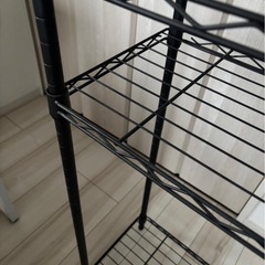 【3段スチールラック（ブラック）】※使用感ありの画像