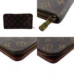 ルイヴィトン LOUIS VUITTON 長財布 モノグラム ポルトモネジップ ラウンドファスナー M61727 ブラウンの画像